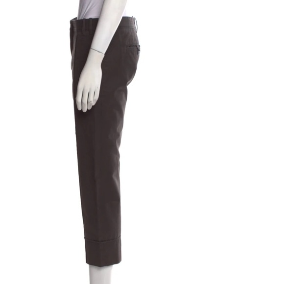 Stella McCartney Grey Straight leg Cropped Pants Sz M - Picture 2 of 3